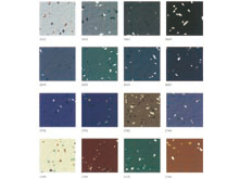 single color hammered rubber floor