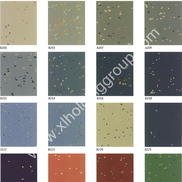 compound-color cloud pattern rubber floor